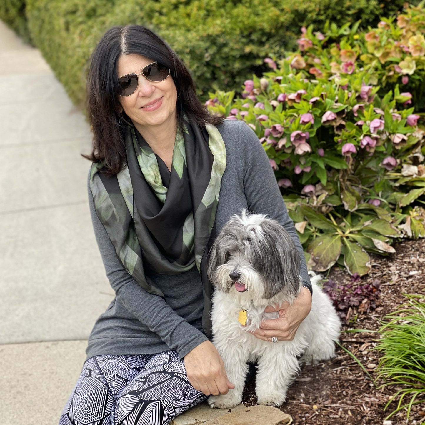 Astrantia Square Scarf - Silk